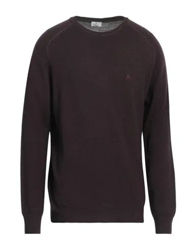 Shop Etro Man Sweater Brown Size Xxl Virgin Wool