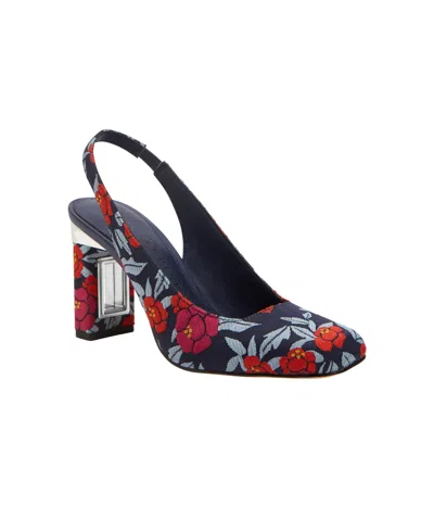 Shop Katy Perry The Hollow Heel Sling Back Pump In Blue Multi