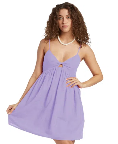 Shop Billabong Juniors' In A Twist Mini Dress In Peaceful Lilac