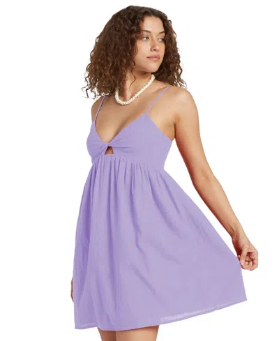 Shop Billabong Juniors' In A Twist Mini Dress In Peaceful Lilac