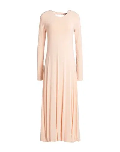Shop Jil Sander Woman Midi Dress Blush Size 6 Viscose, Elastane In Pink