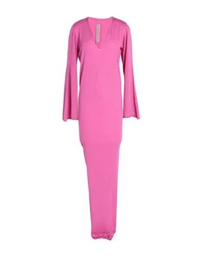 Shop Rick Owens Woman Maxi Dress Mauve Size S Virgin Wool In Purple