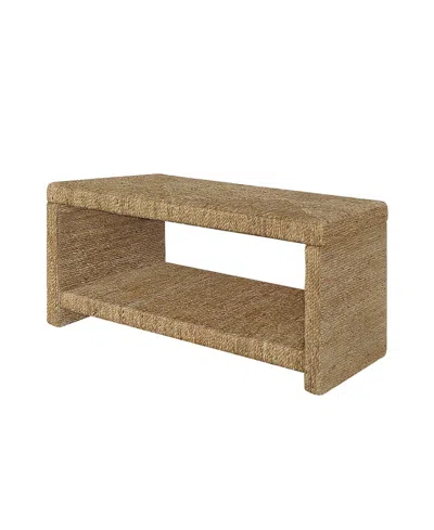 Shop Gallerie Decor Bristol Rectangular Coffee Table In Natural Finish