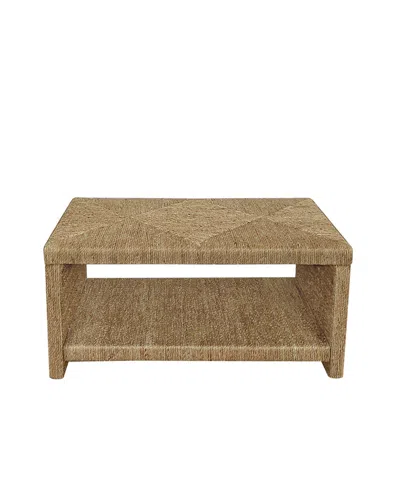 Gallerie Decor Bristol Rectangular Coffee Table In Natural Finish