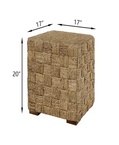 Gallerie Decor Cambridge Square Side Table In Natural Finish
