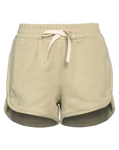 Shop Jil Sander+ Woman Shorts & Bermuda Shorts Sage Green Size M Cotton
