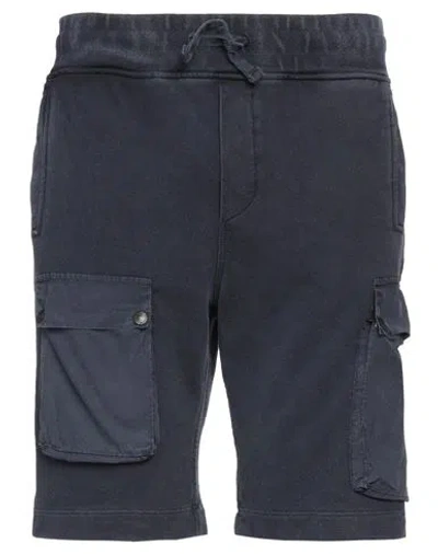 Shop Invicta Man Shorts & Bermuda Shorts Slate Blue Size Xxl Cotton