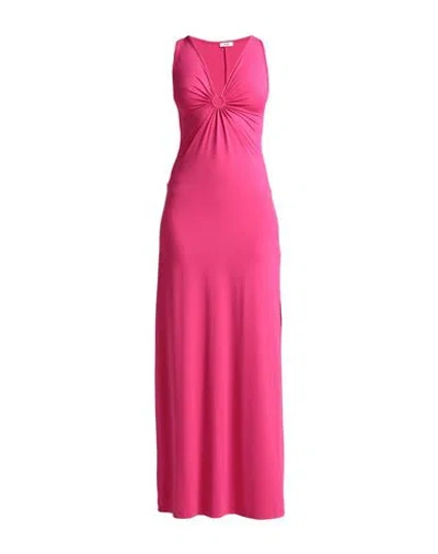 Shop Jijil Woman Cover-up Fuchsia Size L Polyamide, Elastane In Pink