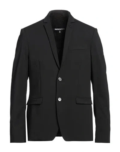 Shop Patrizia Pepe Man Blazer Black Size 44 Polyester, Viscose, Elastane