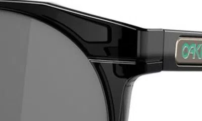 Shop Oakley Hstn Cycle The Galaxy Collection 52mm Prizm™ Polarized Round Sunglasses In Shiny Black