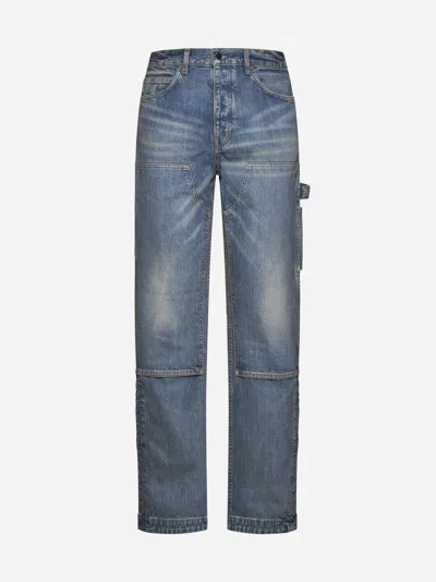 Shop Amiri Carpenter Jeans In Blue