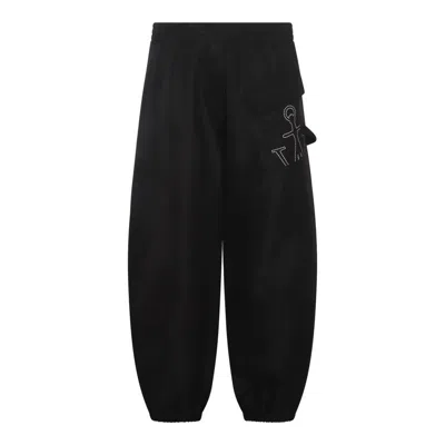 Shop Jw Anderson J.w. Anderson Anchor Logo Printed Twisted Joggers In Default Title