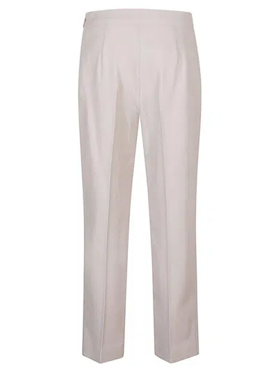 Shop Fendi Straight-leg Cropped Tailored Trousers In Grey