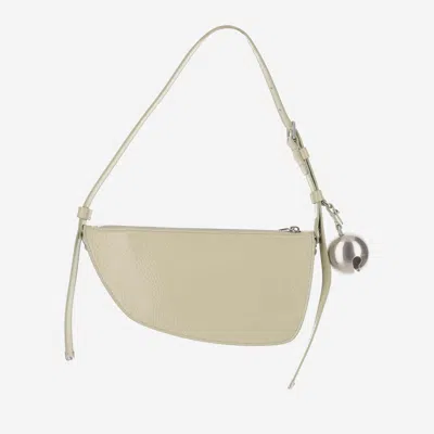 Shop Burberry Mini Shield Bag In Ivory