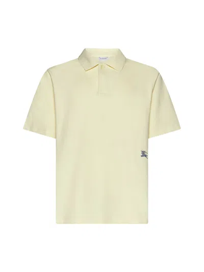 Shop Burberry Polo Shirt In Sherbet