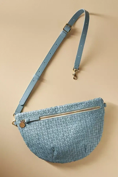 Shop Clare V Grande Fanny Belt Bag In Blue