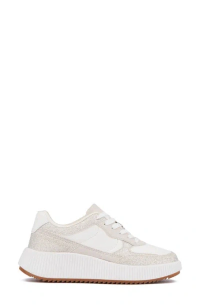 Shop Olivia Miller Beauty Queen Sneaker In Bone