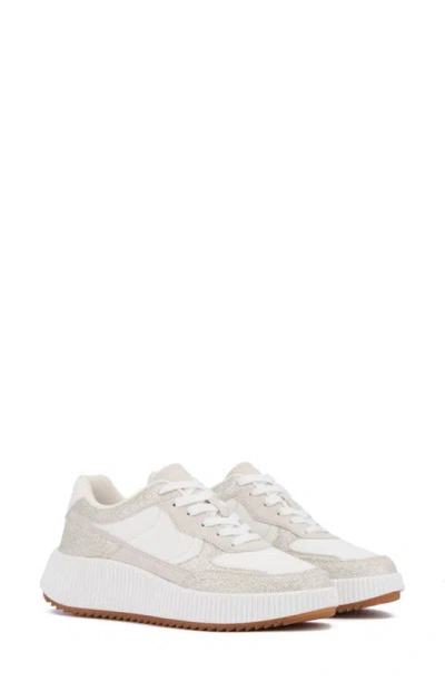 Shop Olivia Miller Beauty Queen Sneaker In Bone