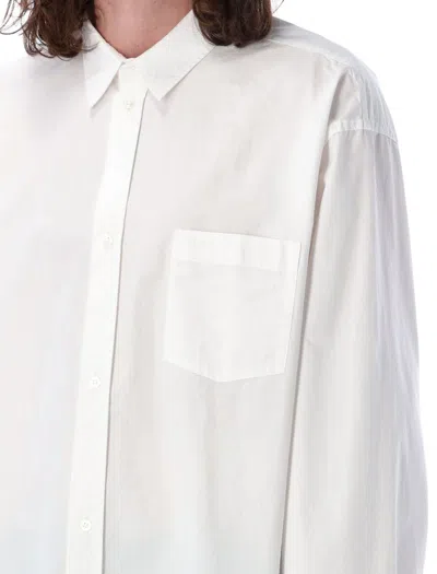 Shop Balenciaga Overshirt In White
