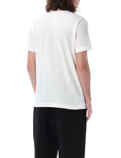 Shop Comme Des Garçons Play Hearts T-shirt In White