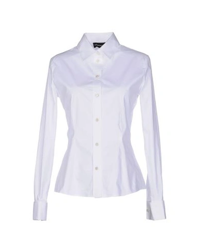 Emporio Armani Solid Color Shirts & Blouses In White