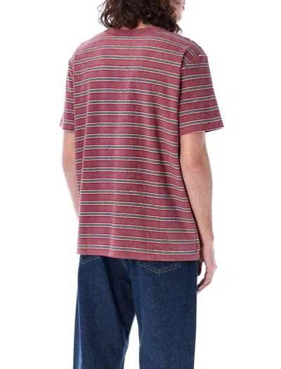 Shop Howlin' Striped T-shirt In Cherry Sunset