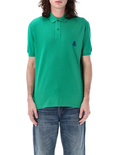 Shop Isabel Marant Afro Classic Polo In Emerald