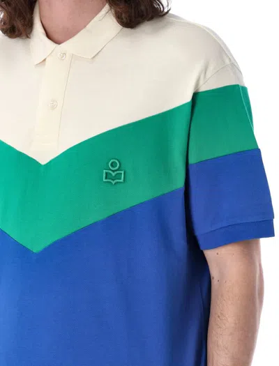 Shop Isabel Marant Anton Classic Polo In Emerald