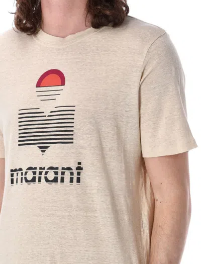 Shop Isabel Marant Karman T-shirt In Ecru
