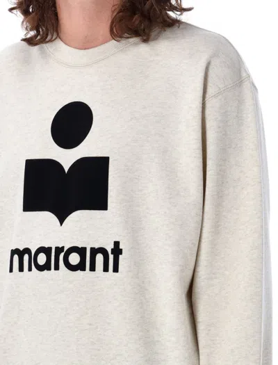 Shop Isabel Marant Mikoy Logo Sweatshirt In Ecru