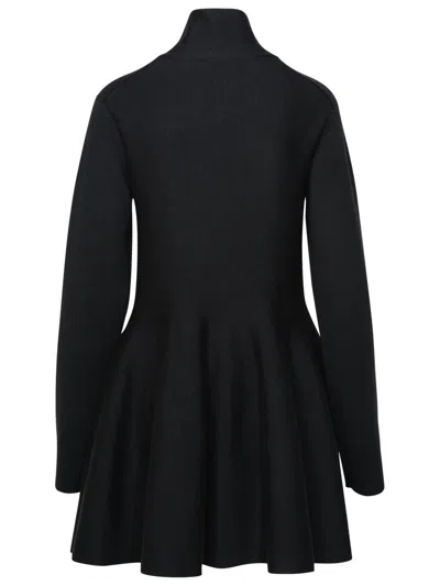 Shop Khaite Black Wool Blend Dress
