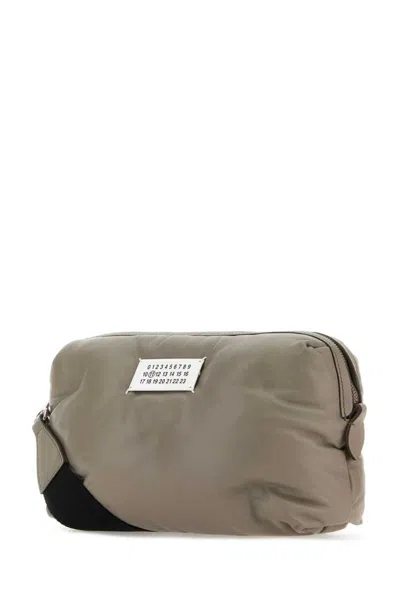 Shop Maison Margiela Shoulder Bags In Grey