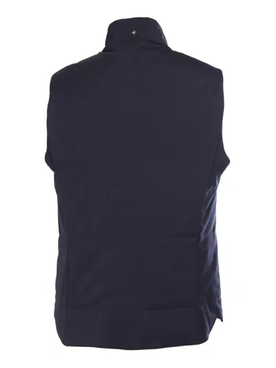 Shop Montecore Padded Vest In Blue