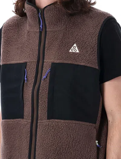 Shop Nike Acg Arctic Wolf Vest In Baroque Brown