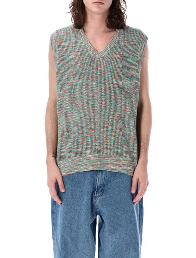 Shop Obey Clynton Sweater Vest In Multicolor