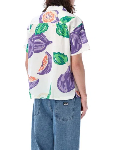 Shop Obey Figs Shirt In Whitemulti