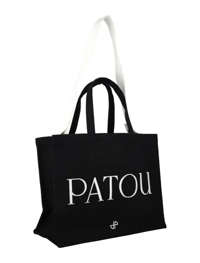Shop Patou Logo Tote In Black