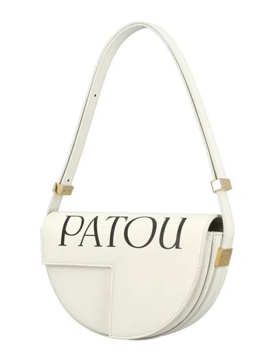 Shop Patou Le Petit  Logo Bag In White Black