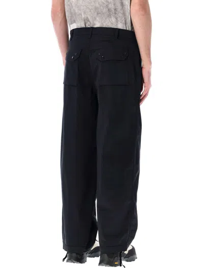 Shop Ten C Cargo Trousers In Black