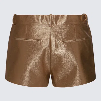 Shop Tom Ford Gold Shorts In Golden
