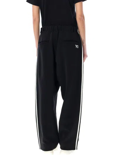 Shop Y-3 Adidas 3-stripes Track Pant In Black