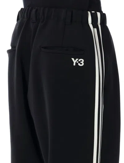 Shop Y-3 Adidas 3-stripes Track Pant In Black