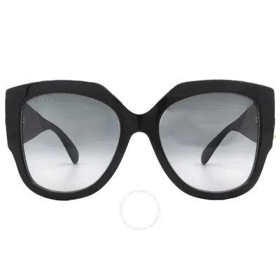 Gucci Gg1407s 001 Butterfly Sunglasses In Grey