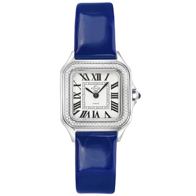 Shop Gv2 By Gevril Milan Quartz White Dial Ladies Watch 12110 In Black / Blue / White