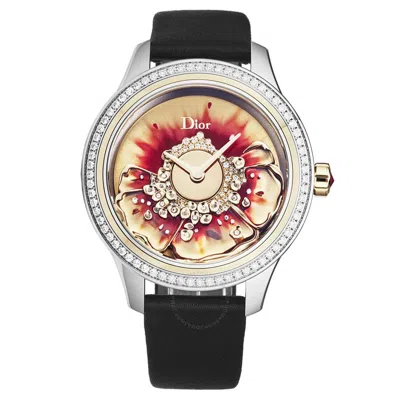 Shop Dior Grand Bal Miss Rouge Automatic Ladies Watch Cd153b2ja001 In Black / Gold Tone / Yellow