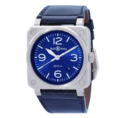 Shop Bell And Ross Br 03 Automatic Blue Dial Men's Watch Br03a-blu-st/sca
