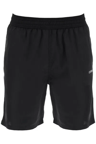 Shop Off-white Surfer Sea Bermuda Shorts In Black