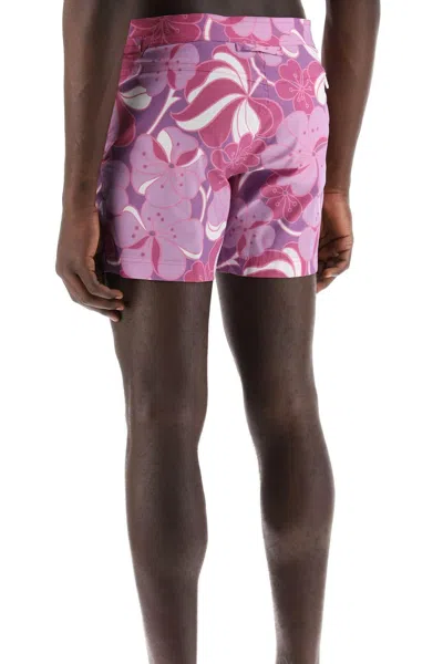 Tom Ford Classic Short-sleeved Polo T-shirt In Pink,purple