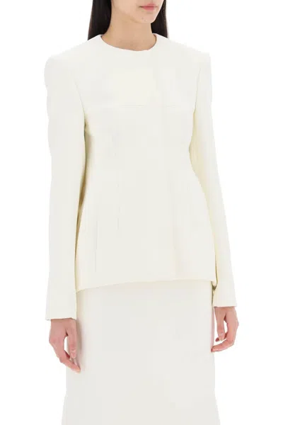 Sportmax "tailored And Cocoon-shaped In White,neutro