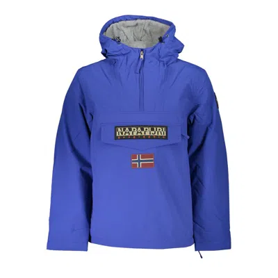 Shop Napapijri Polyamide Men's Jacket In Blue